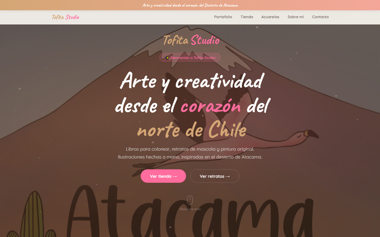 Captura de Tofita Studio